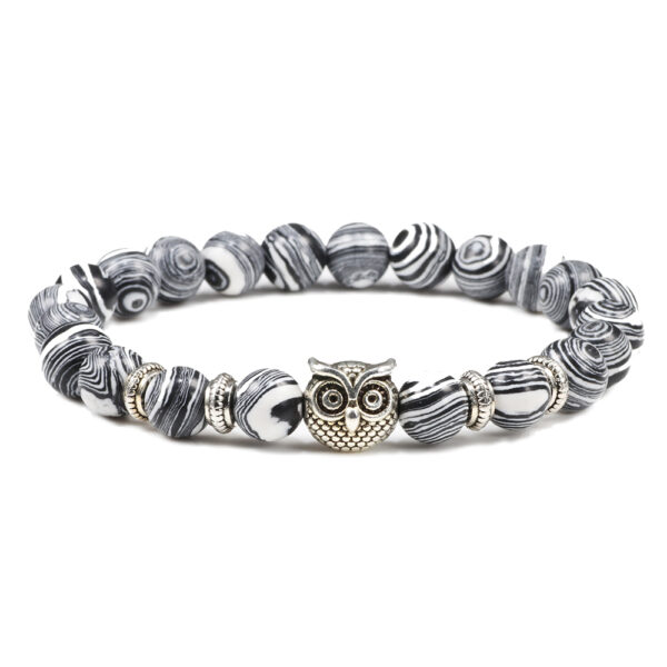 Black Lava Owl Bangles Bracelets - Image 12