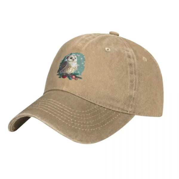 Owl Cowboy Hat Fluffy Hat dad hat Women's and Men's - Image 2