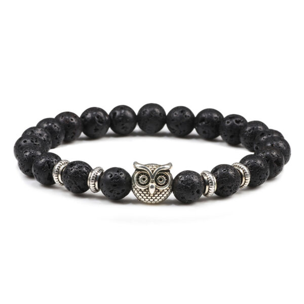 Black Lava Owl Bangles Bracelets - Image 26