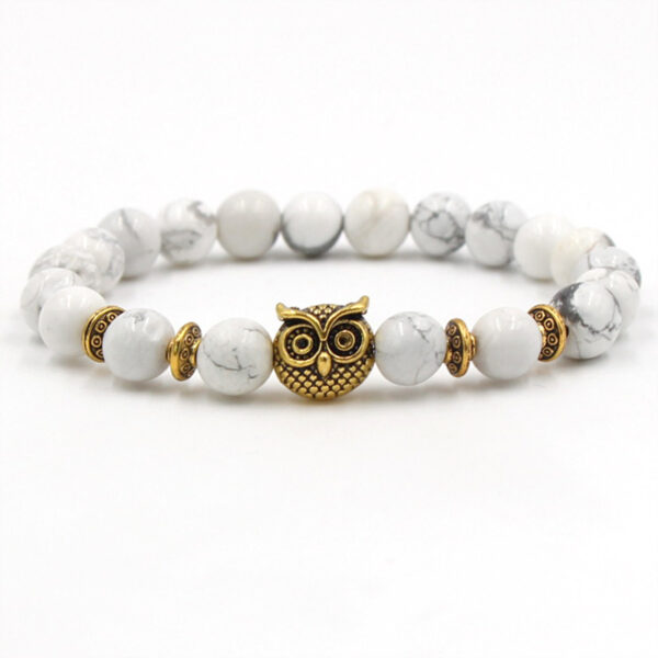 Popular Owl White Stone Bracelet