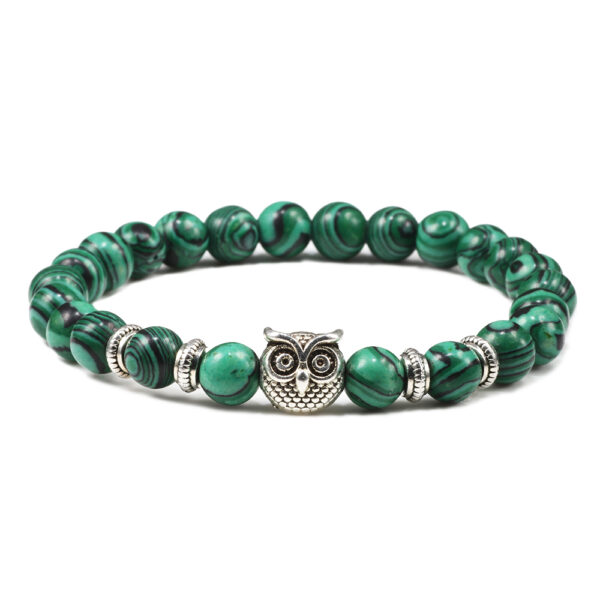 Black Lava Owl Bangles Bracelets - Image 13