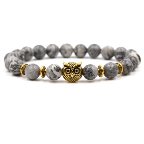 Trendy Zinc Alloy Owl Leopard Head Bangle Bracelets - Image 4