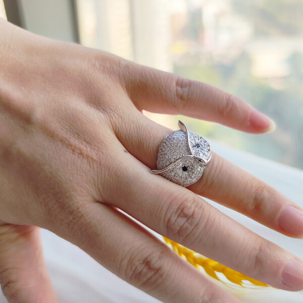 Crystal Owl Zirconia Stones Rings - Image 5